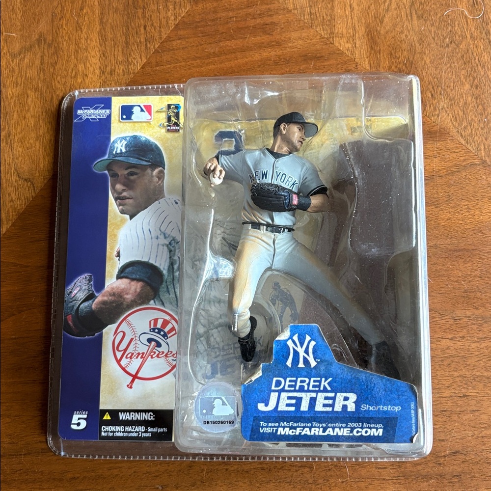 Derek Jeter McFarlane New York Yankees Figure - White & Navy